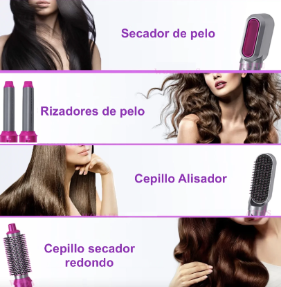 🔥 El Cepillo Giratorio 5 En 1 que Está Revolucionando el Cuidado del Cabello
