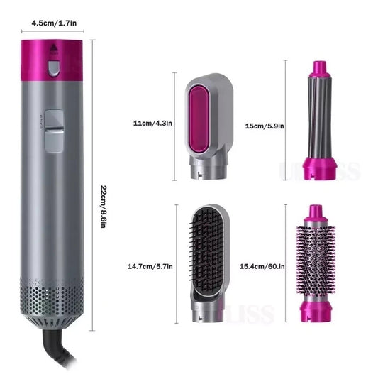 🔥 El Cepillo Giratorio 5 En 1 que Está Revolucionando el Cuidado del Cabello